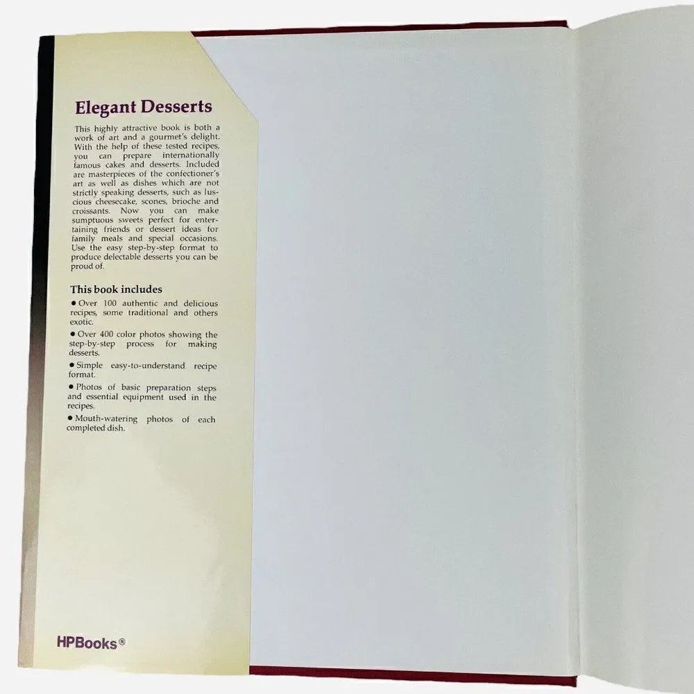 Vintage 1984 Elegant Desserts HP Books Italy Recipes Cakes Beautiful Photos!